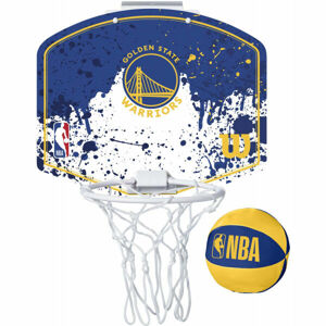 Wilson NBA MINI HOOP WARRIORS Mini basketbalový koš, modrá, velikost