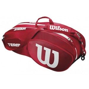Wilson TEAM III 6PK BAG červená NS - Tenisová taška